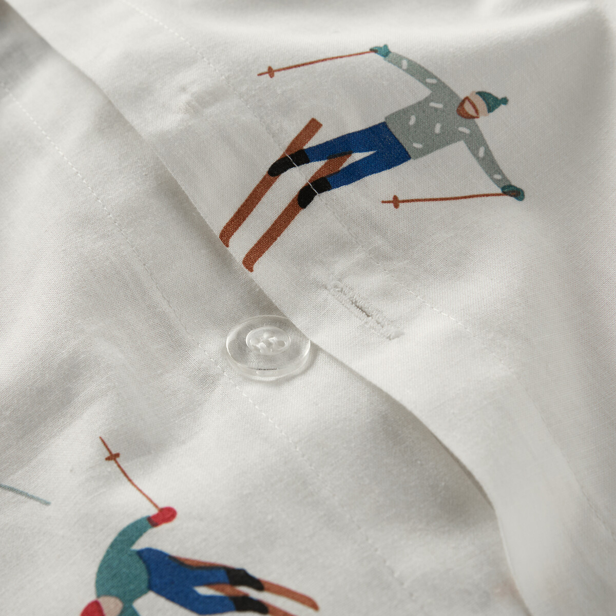 LA REDOUTE INTERIEURS<br>Conjunto de roupa de cama 30% algodão reciclado, fronha quadrada, Tout Schuss