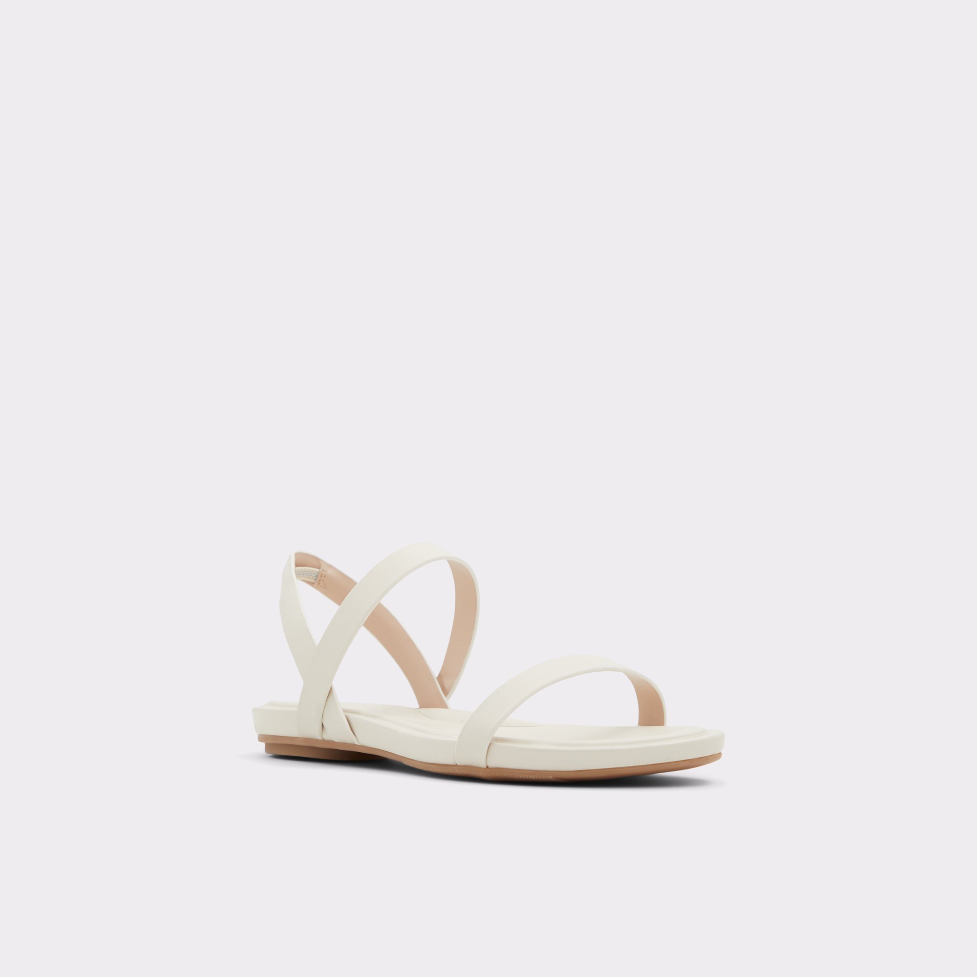 Pomawin White-Bone Women Flat Sandals