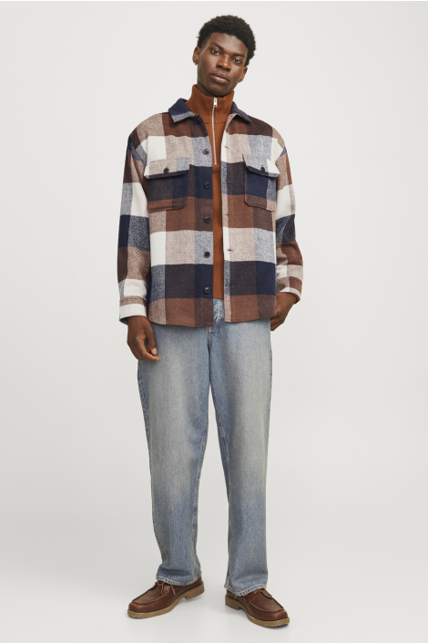 Jack & Jones beige heren overhemd