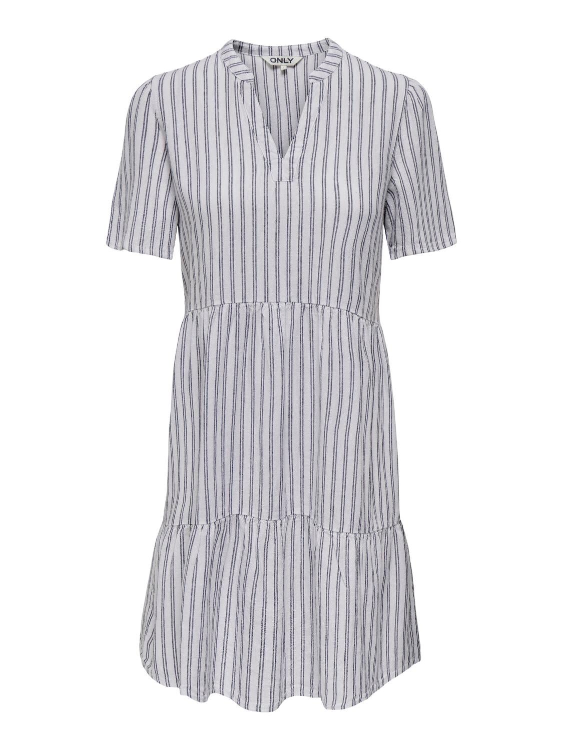 ONLTIRI-CARO Kurzes Kleid Bright White