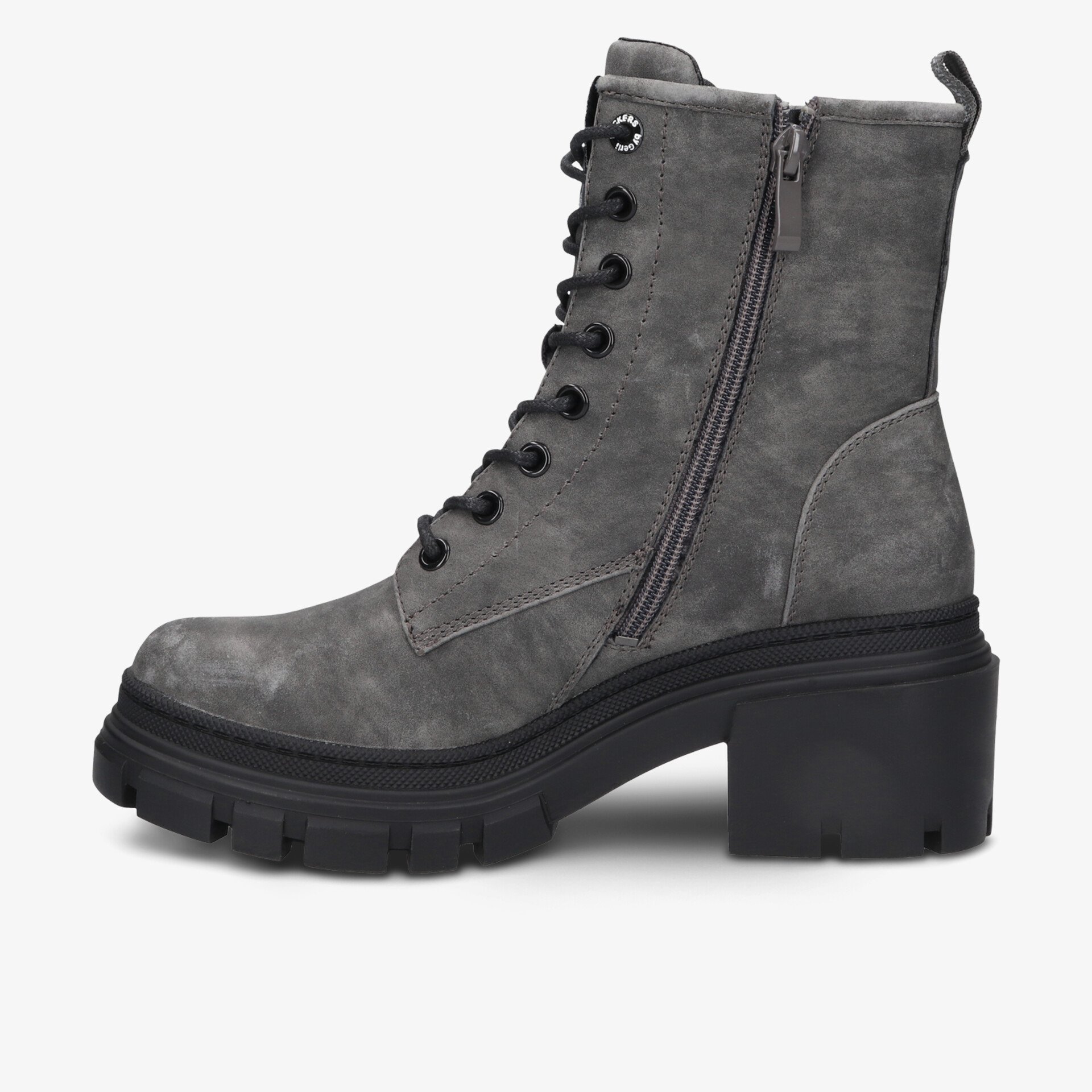 Dockers Damen Schnürstiefeletten grau