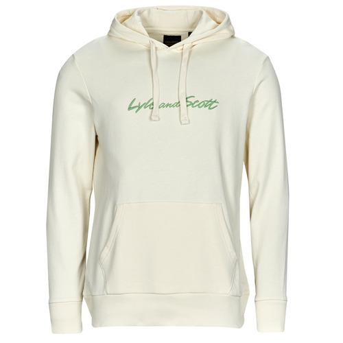 Lyle & Scott - EMBROIDERED LOGO HOODIE - Blanc