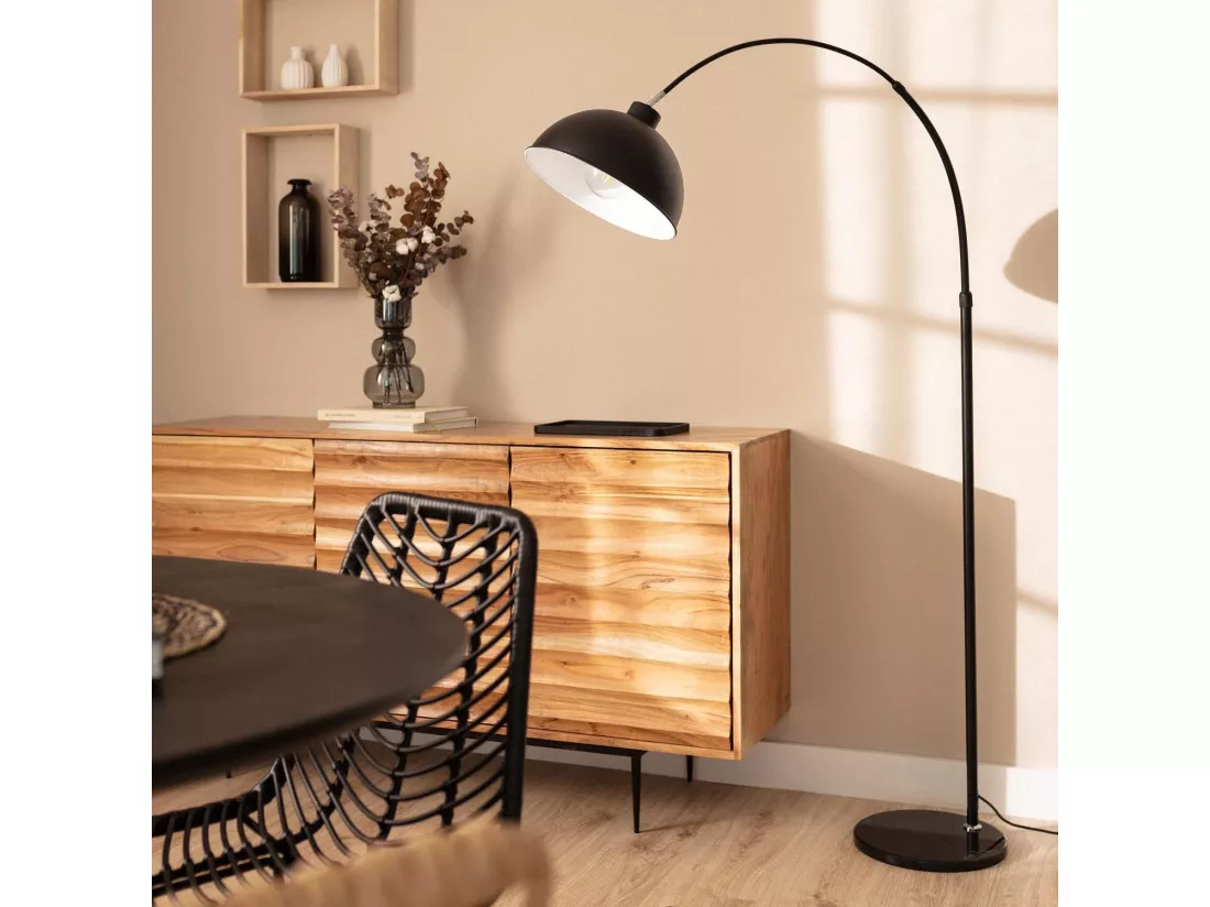 Lampadaire Aluminium Maisie Noir