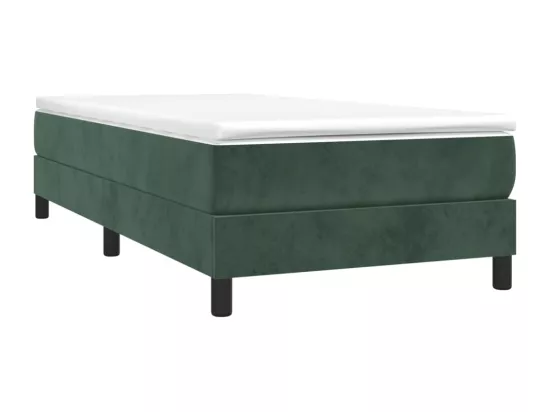 Sommier à lattes de lit Vert foncé 90x200 cm Velours