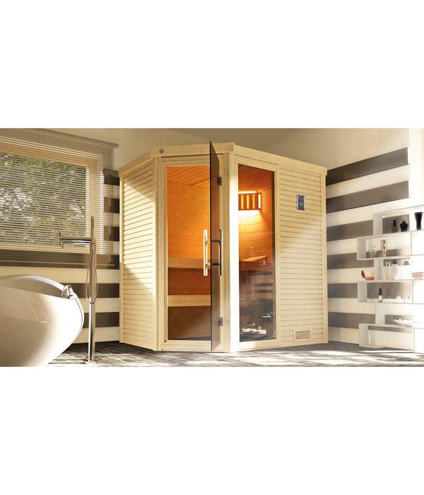 Weka Sauna Cubilis mit Glastür und Fenster
