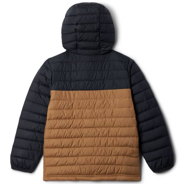 Doudoune randonnée COLUMBIA POWDER LITE II HOODED JACKET DELTA/BLACK