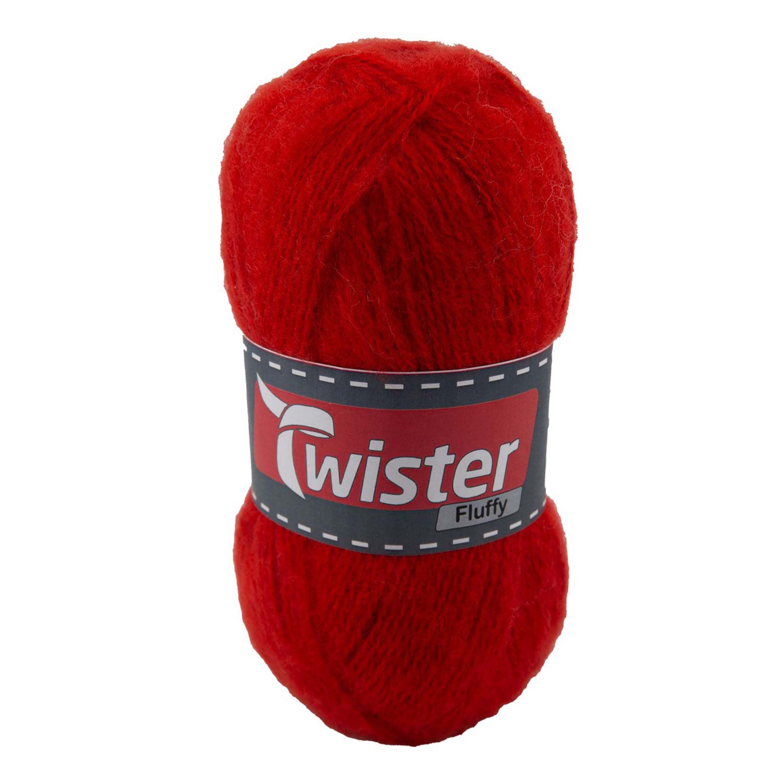 Strickgarn TWISTER FLUFFY - rot - 50g