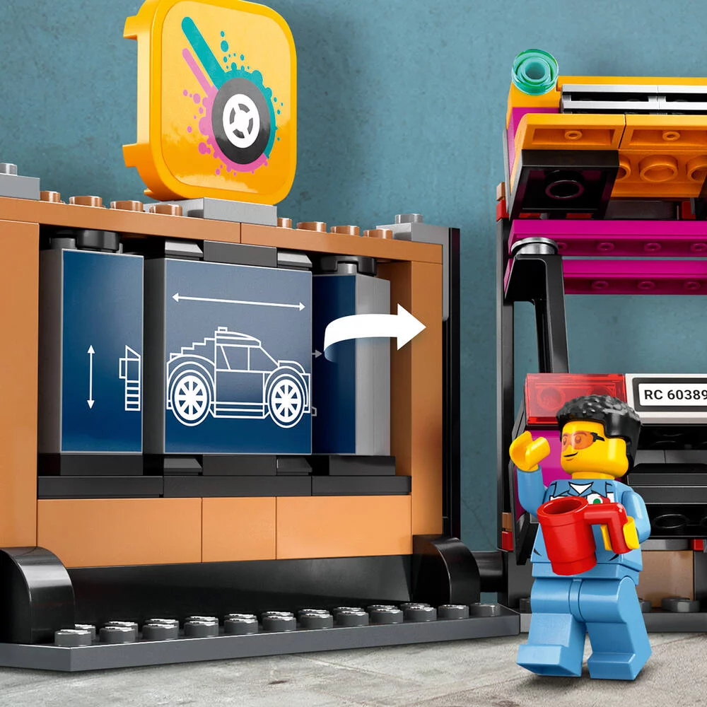 LEGO®CITY 60389 - LE GARAGE DE CUSTOMISATION