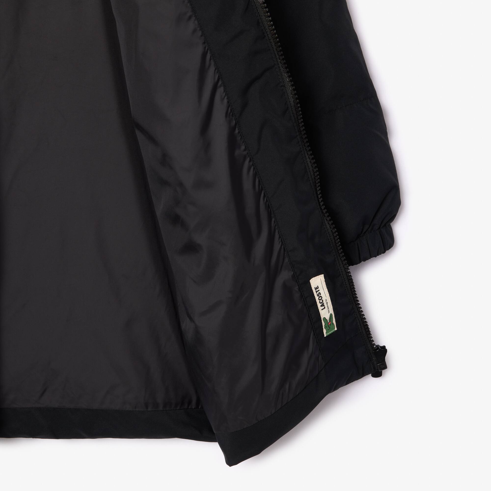 Lange recycelte Puffer-Jacke Jacken & Mäntel - Schwarz - Lacoste - Kinder