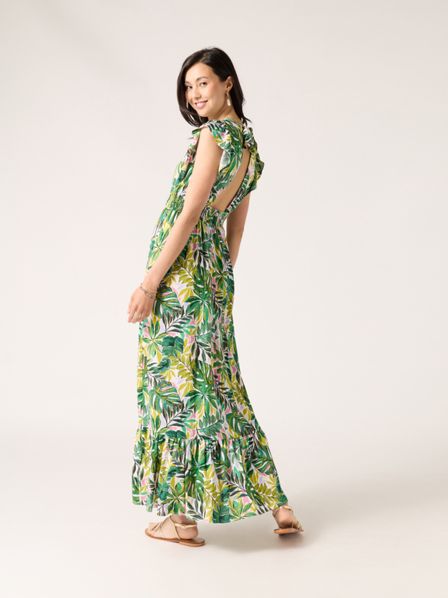 Robe longue dos ouvert