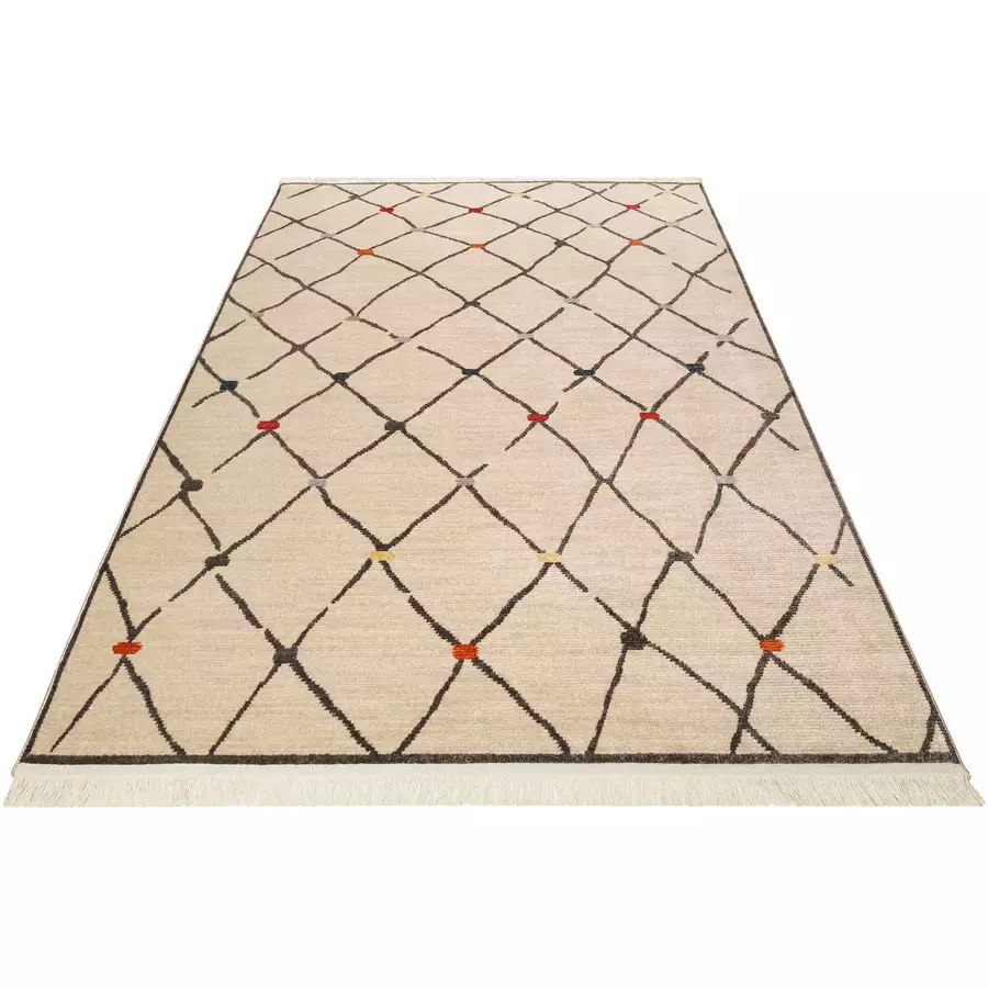 Wecon home Kurzflorteppich Marché Bonsecours beige