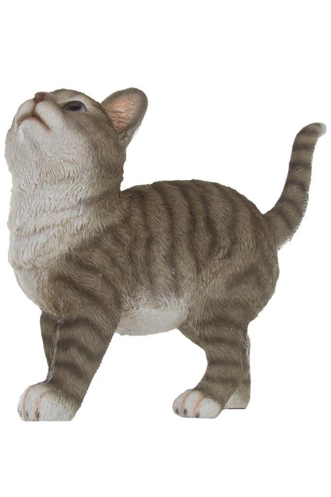 Katze Liala - grau-weiß - 33 cm