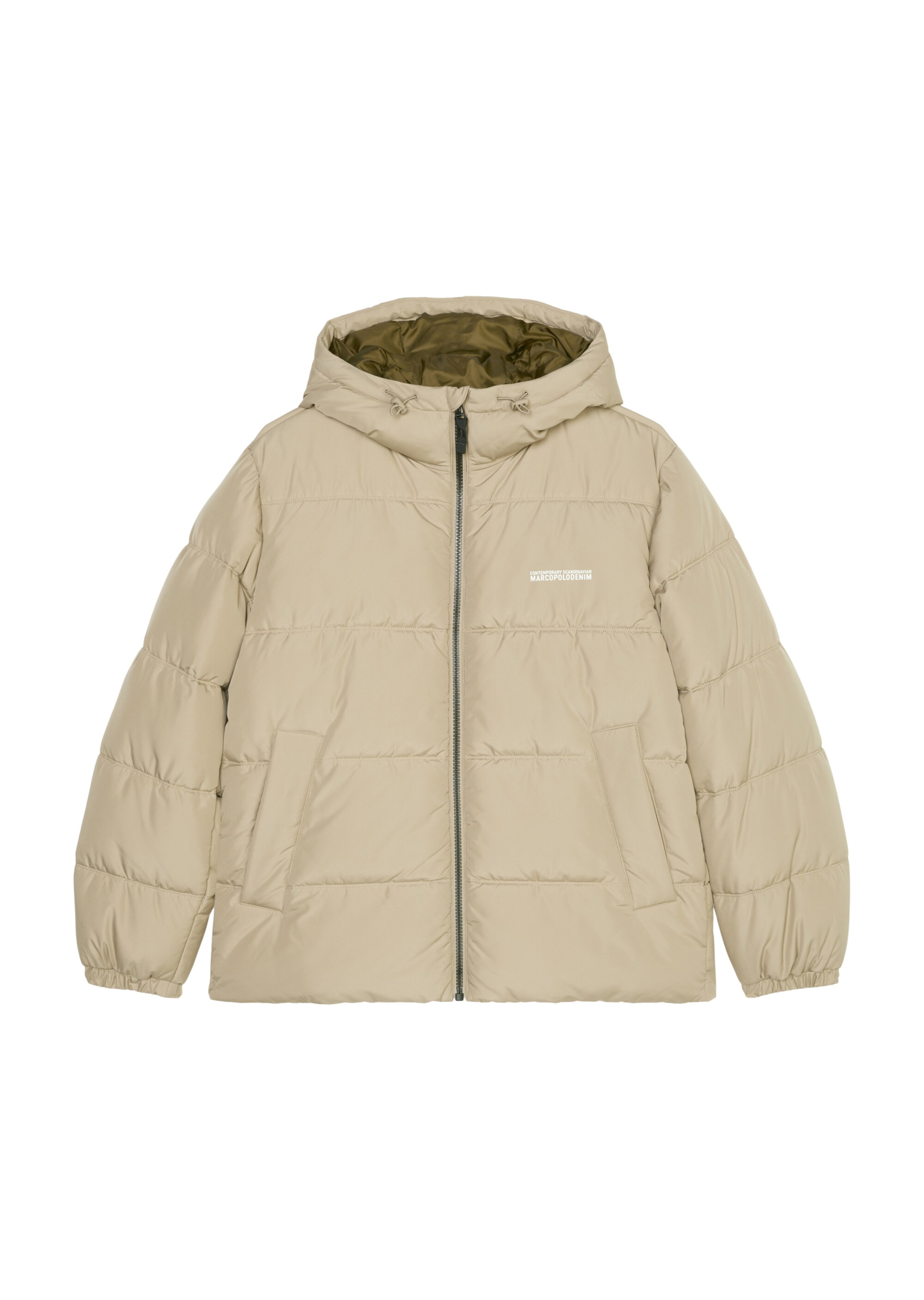 Kapuzen-Steppjacke regular mit No-Down-Wattierung