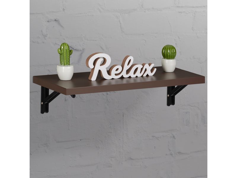 relaxdays Regalträger 4er Set 11 x 20 cm, Schwarz Regalhalterungen