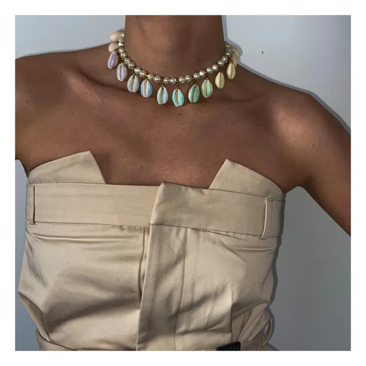 The Shell Dealer Collier Coquillages Poppers | Pastel