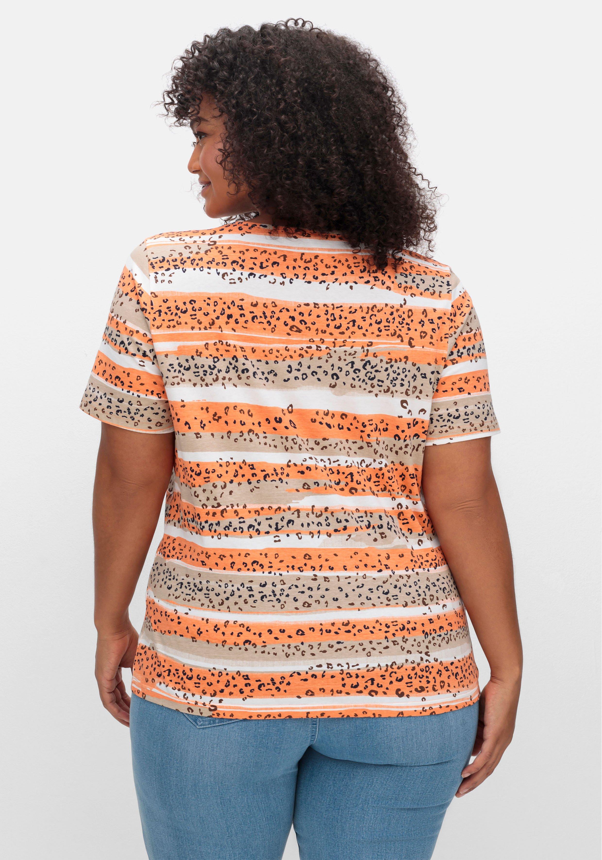 Doppelpack Jerseyshirts, 1x uni, 1x gestreift