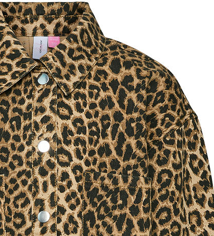 Vero Moda Girl Jakke - VmTullah - Sølver Mink/Leopard