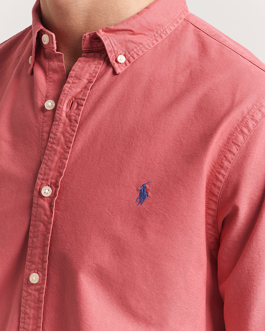 Polo Ralph Lauren Slim Fit Garment Dyed Oxford Shirt Adirondack Berry