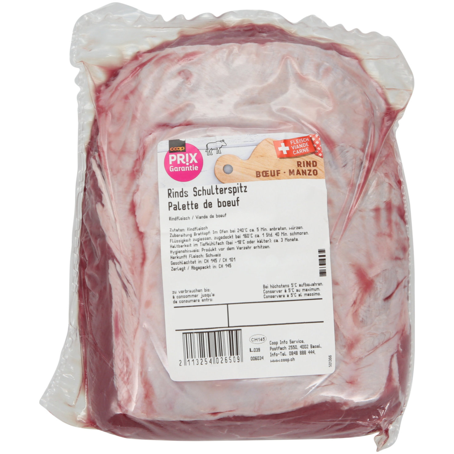 Prix Garantie Rindschulterspitz ca. 850g