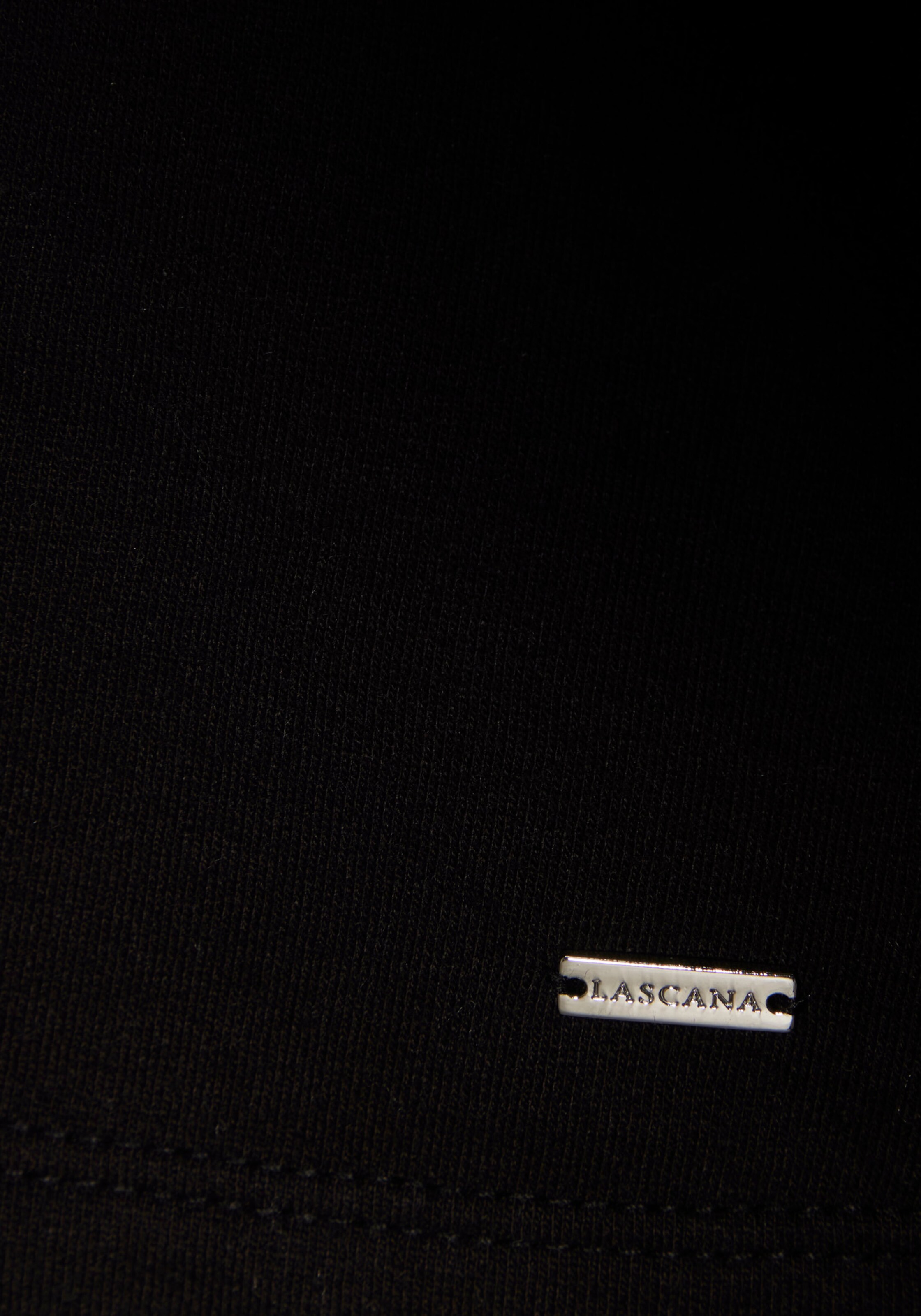 LASCANA Sweatjacke in schwarz