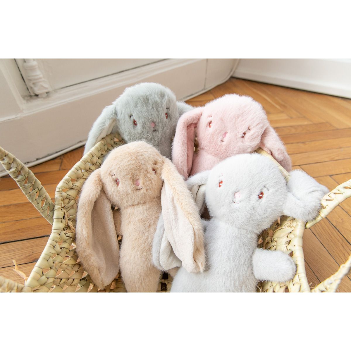 Peluche lapinou rose Frisette