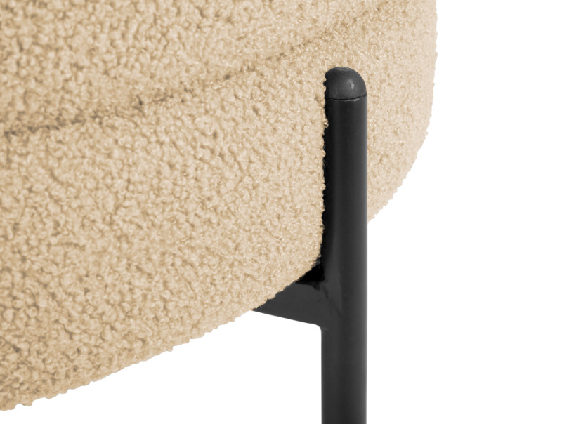 Chair Noble Teddy Curl LM2105BK Black