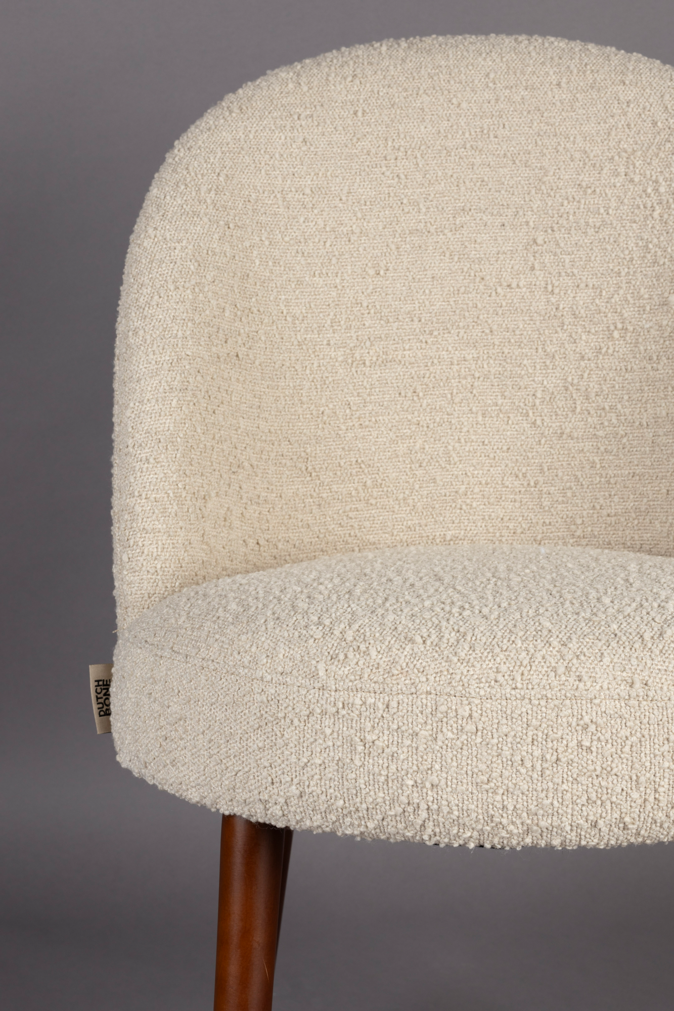 Eetkamerstoel Barbara Boucle beige - set van 2
