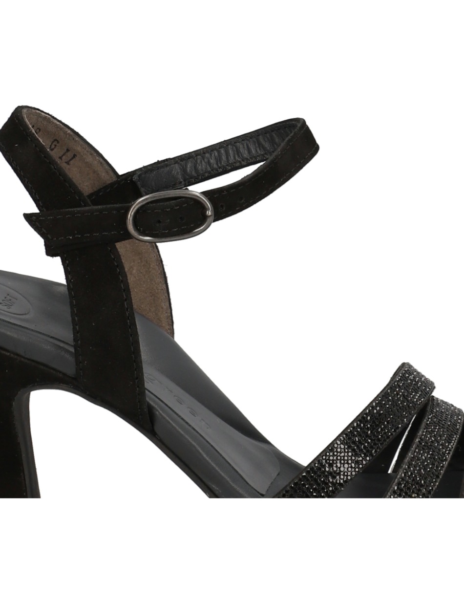 Veloursleder Sandale
