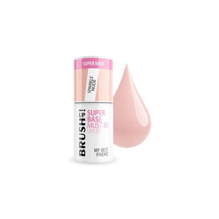 BrushUp! Super Base Must Be Hybrid-Basis Sparkle Nude 5 g