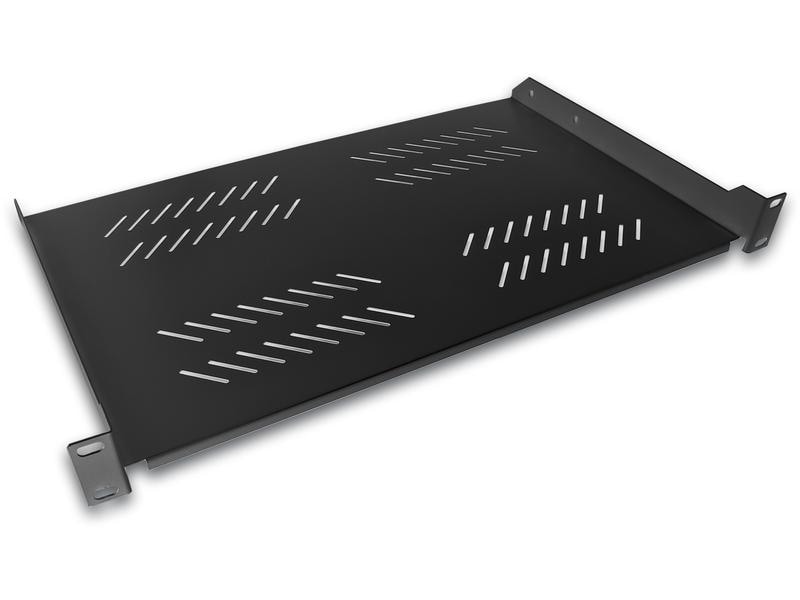 Wirewin Fachboden SHELF 280 BL 465 mm x 280 mm, Schwarz 1 HE Umfangreiches Kabelschrank-Zubehör