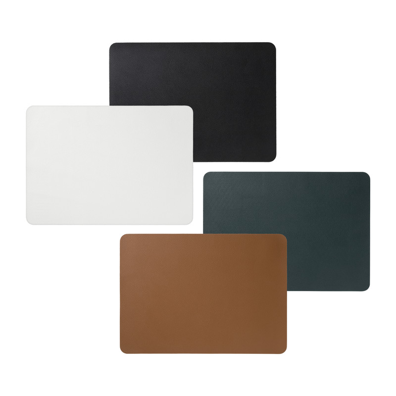 Placemat PU leer - bruin - 33x46 cm