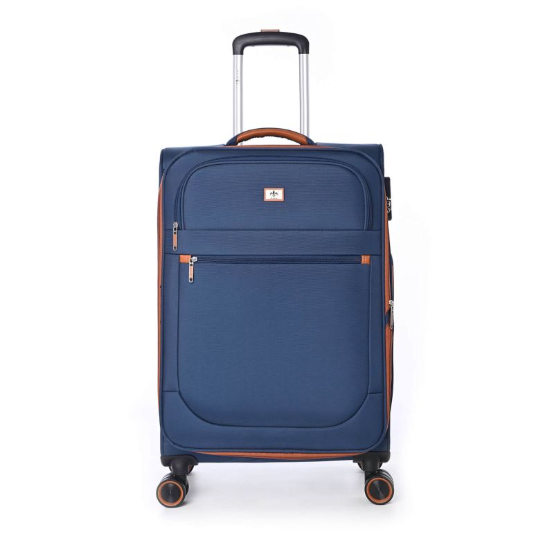Lot de 3 valises souples 345 Extensibles 55, 67 et 79 cm Bleu