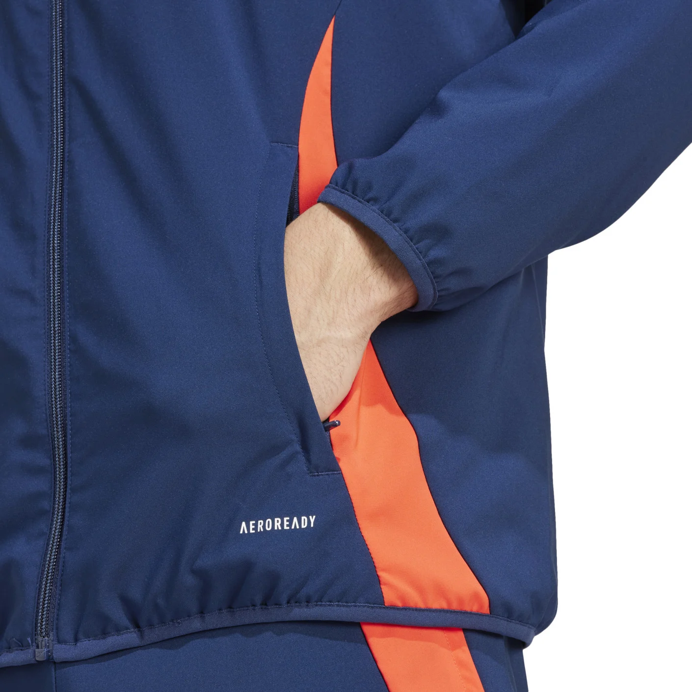 Adidas Manchester United Presentatie Trainingsjack 2024-2025 Donkerblauw Rood Zilver