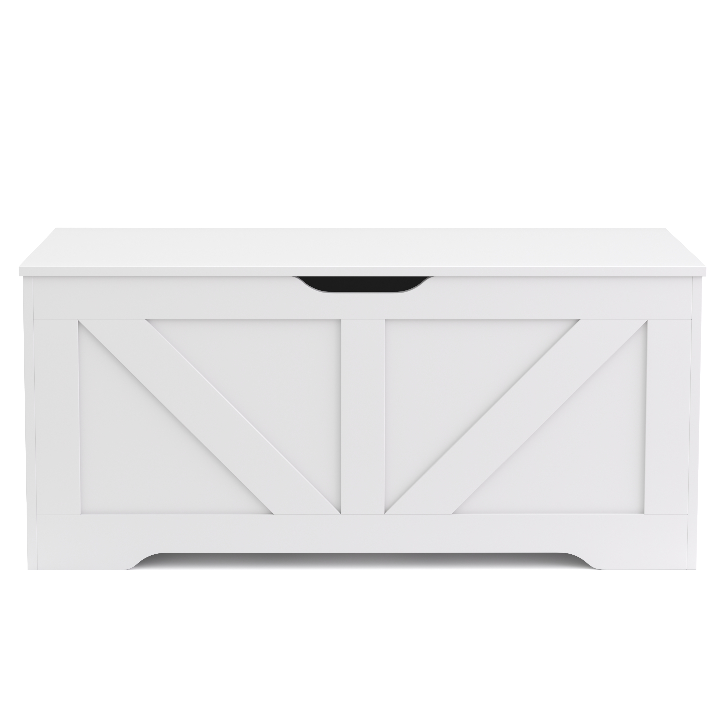 Truhe 100 x 46 x 40 cm weiss