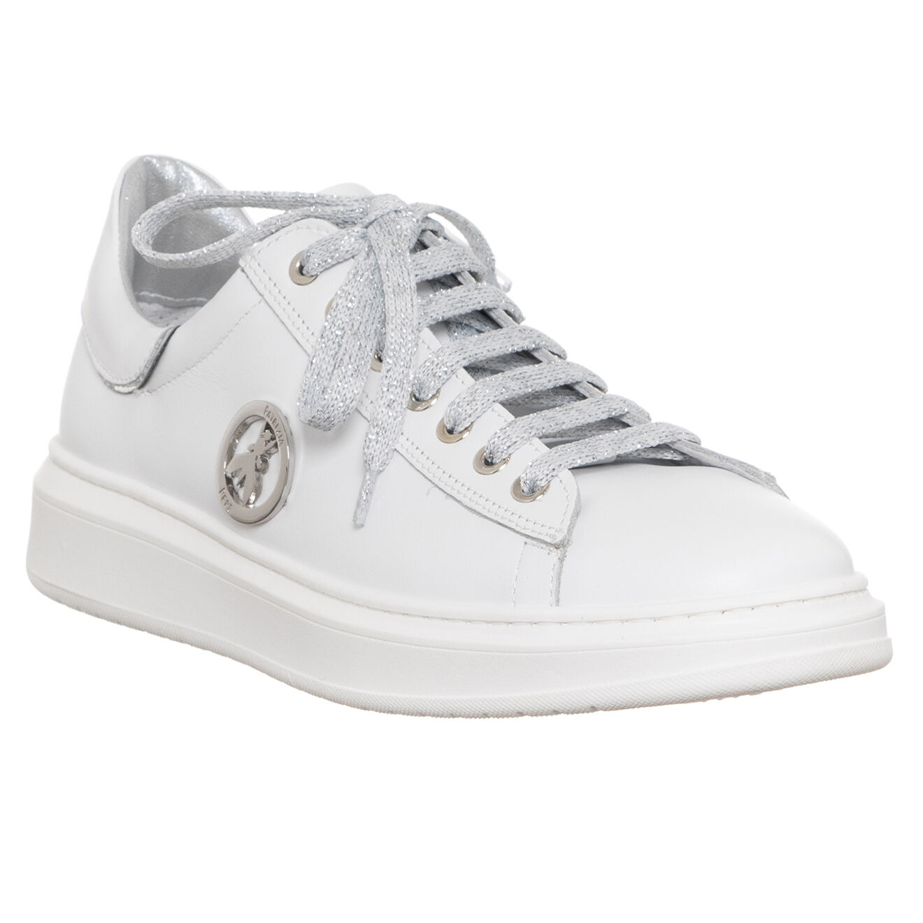 Patrizia Pepe Baskets en Cuir Prisilia blanches