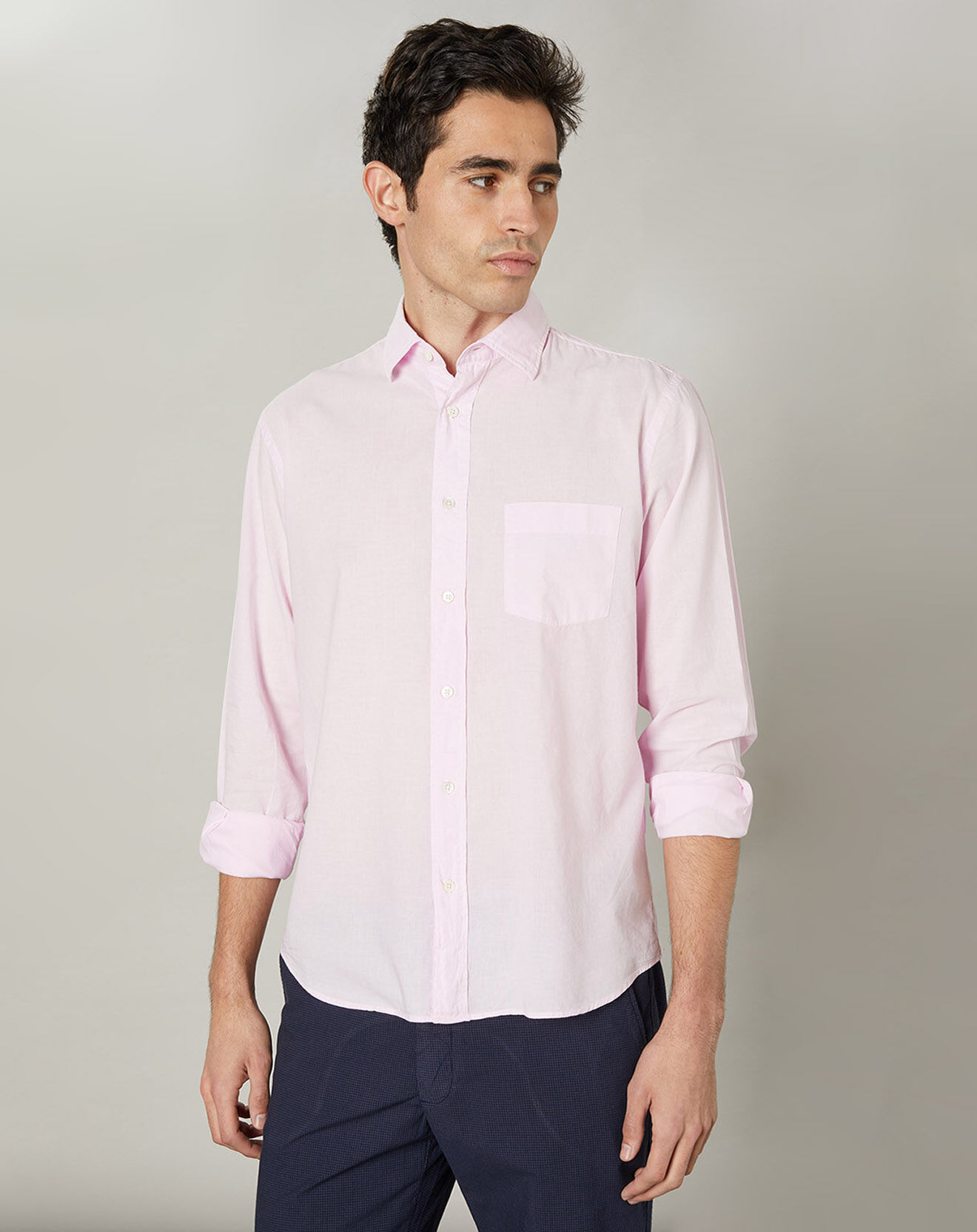 Hartford Chemise regular Paul Pat parme