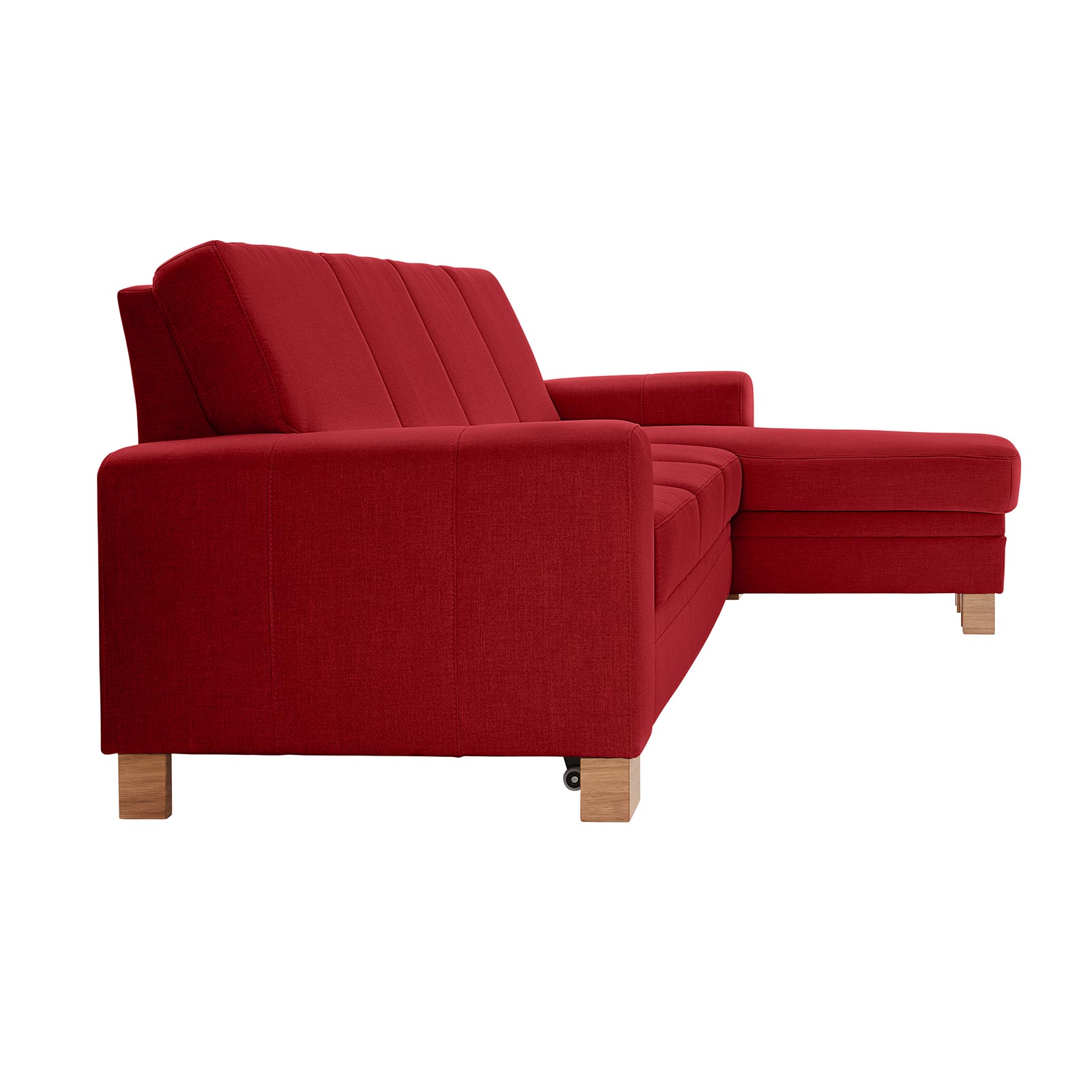 polsterpower Ecksofa - Miro bordeaux - Basismodell - Recamiere rechts