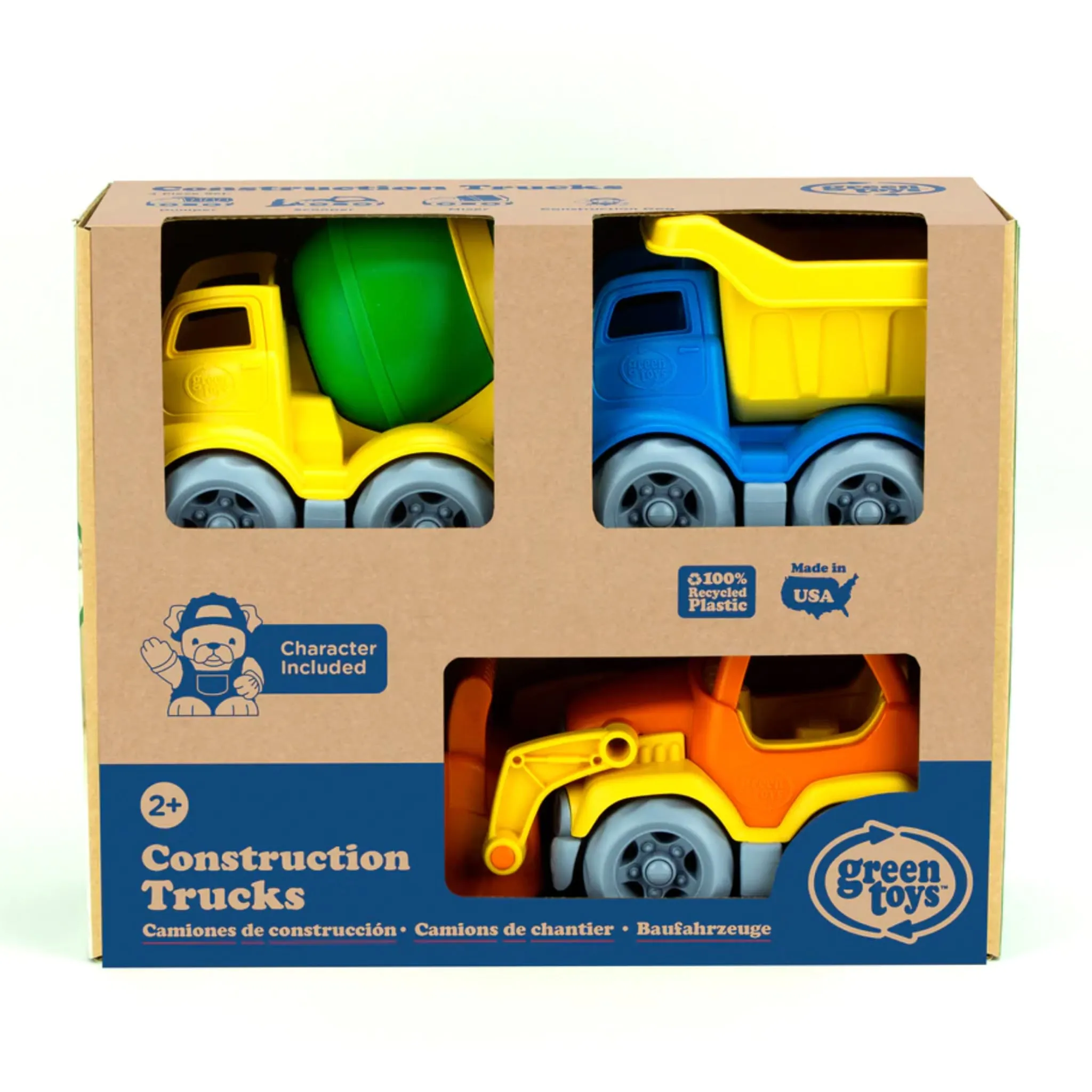 Green Toys Ensemble Camions (3) et Personnages