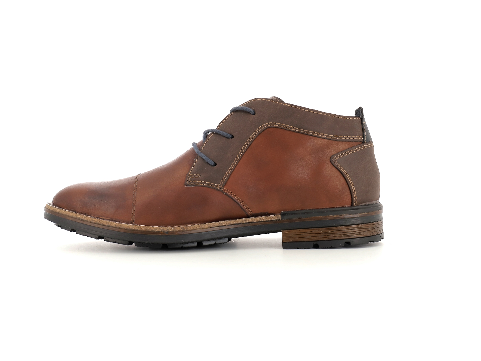 Rieker-B1320 Cuir Marron Clair