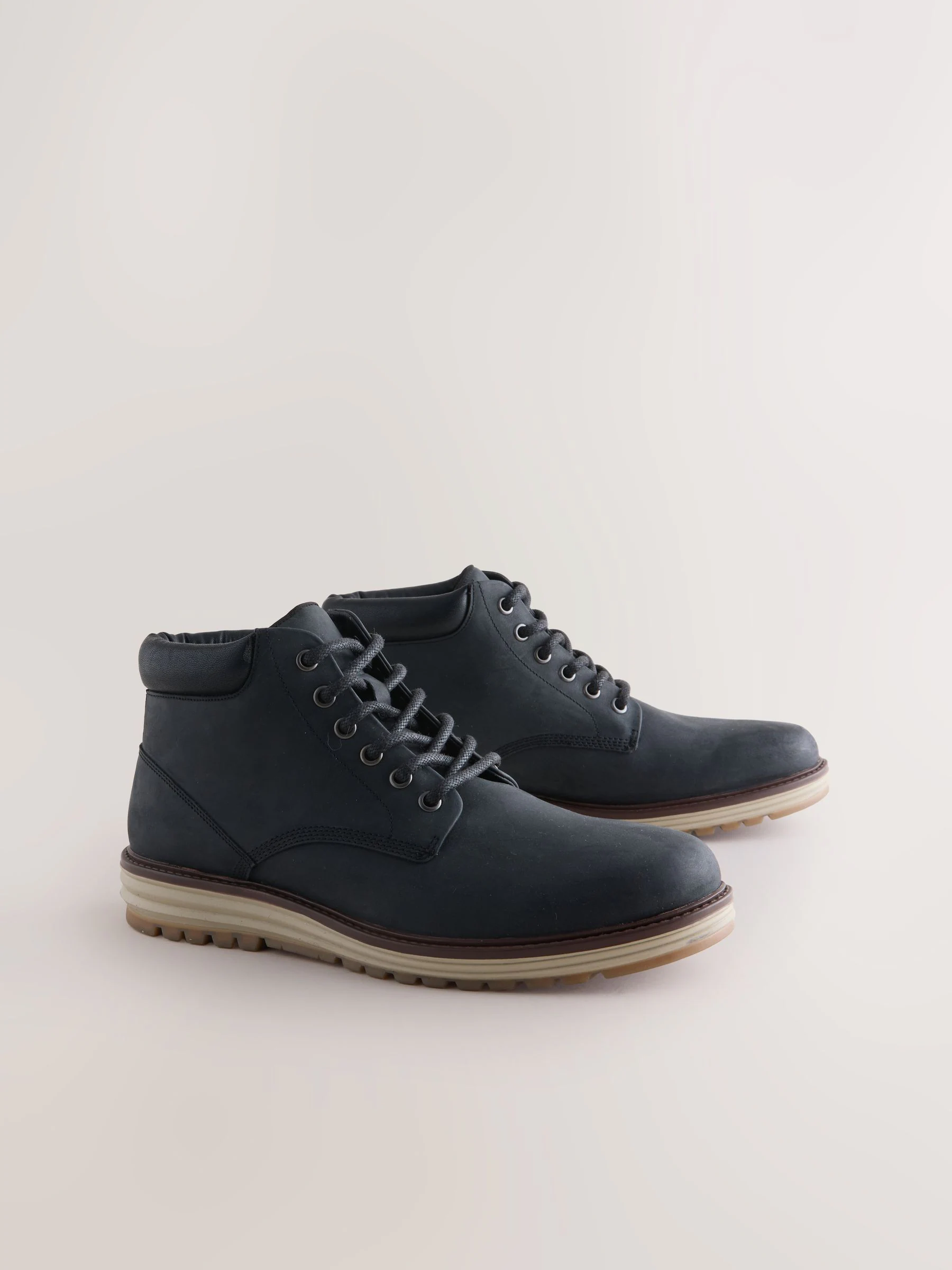 Zwart - Leren hoge schoenen