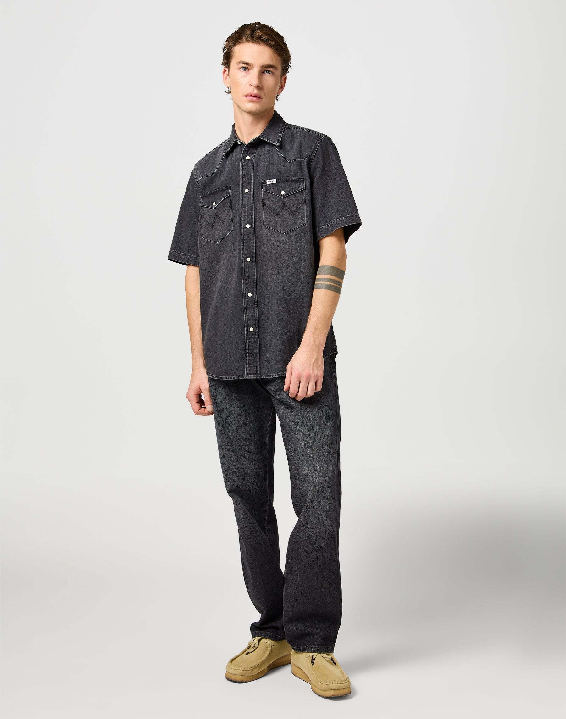 Wrangler Jeanshemd »WRANGLER Jeanshemd Ss Western Shirt«