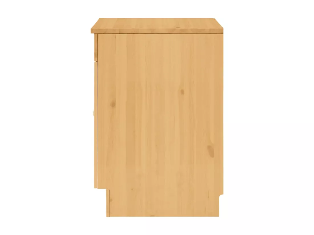 Anita | Meuble évier avec 2 portes en pin teinté blanc