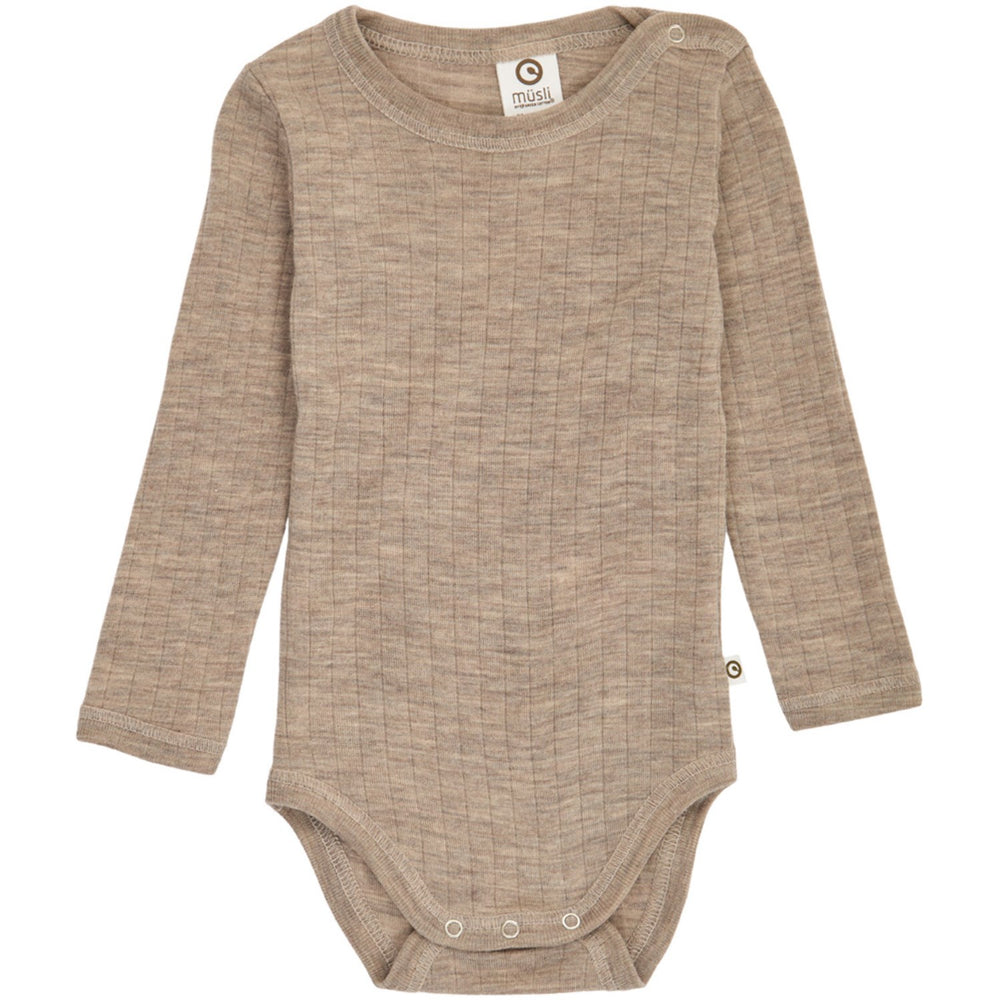 Køb Müsli Balsam Melange Woolly Rib L/S Body