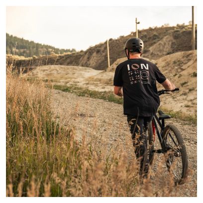 Maillot VTT manches courtes ION Seek Graphic Noir Homme
