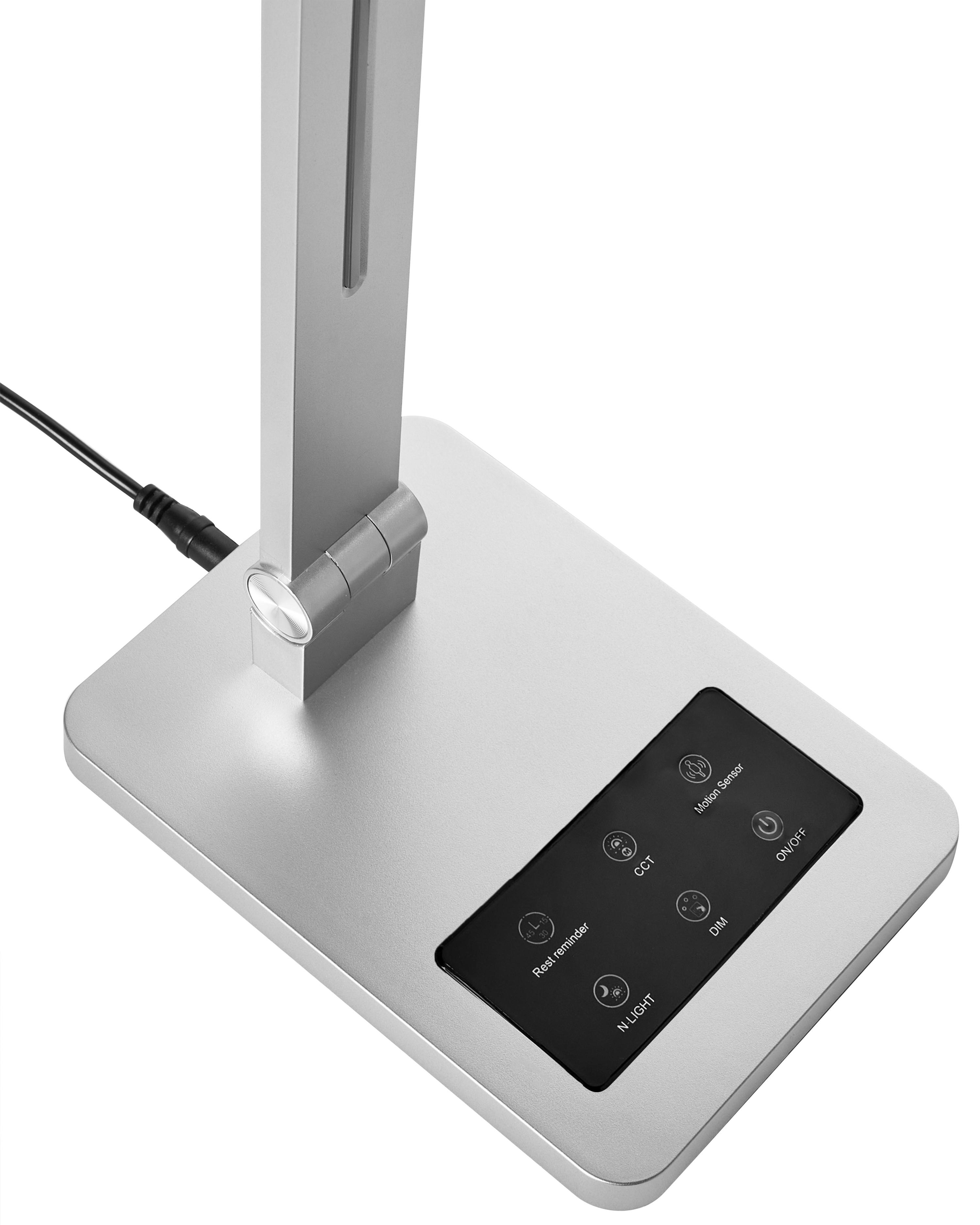 LED bureaulamp LEPUS met bewegingssensor Zilver