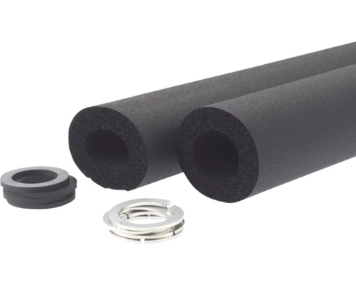 BWT isolatie voor gegolfde buisslang 760 mm, synthetisch rubber, zwart, 2-pack, 30942