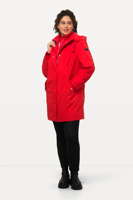 Performance-Parka, Steppeinsatz, 2-Wege-Zipper, Kapuze