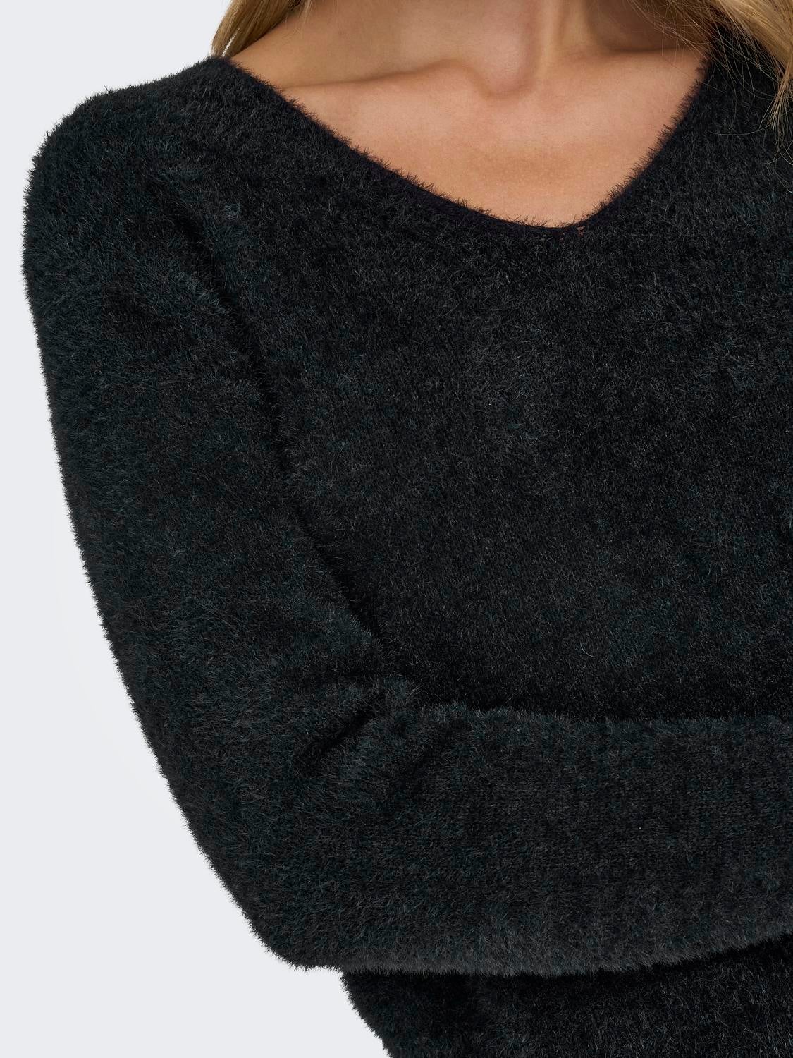 ONLELLA Strickpullover Black