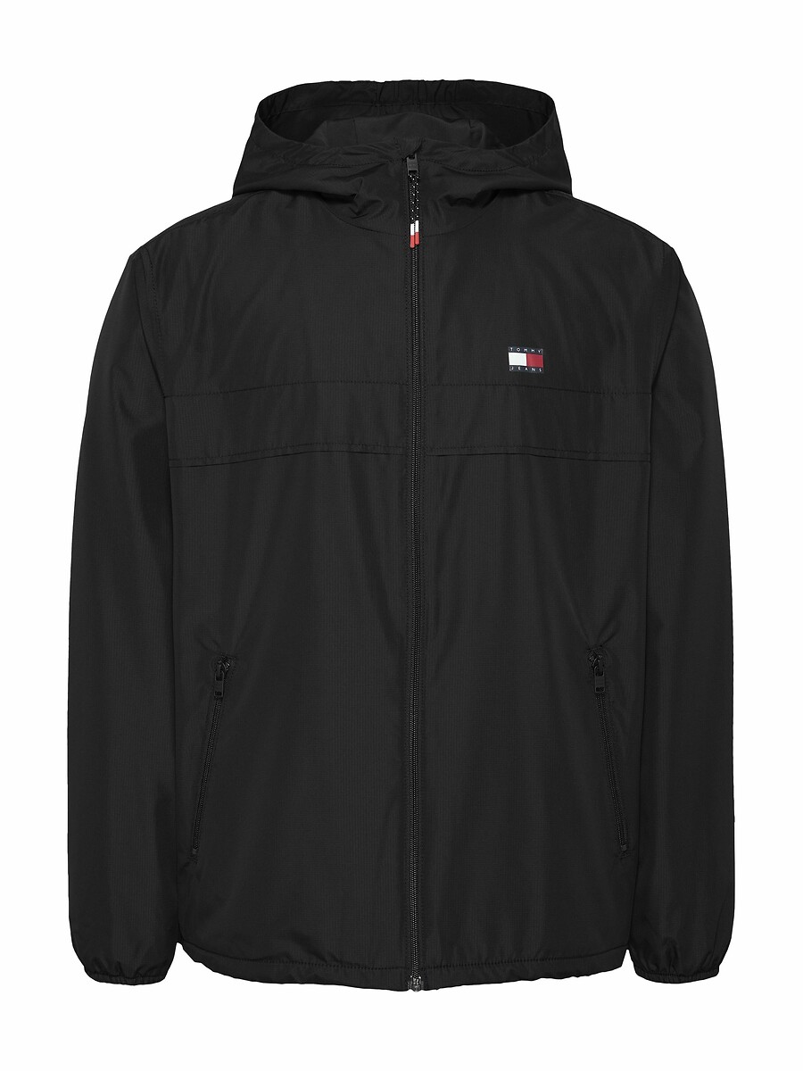 TOMMY JEANS<br>Jaqueta leve com zíper e capuz