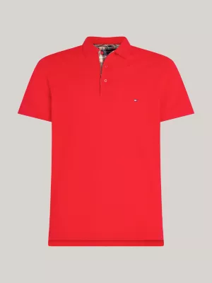 Check Placket Regular Fit Polo